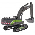 Metal Backhoe/Loader Black - Green