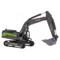 Metal Backhoe/Loader Black - Green