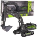 Metal Backhoe/Loader Black - Green