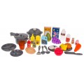 Kitchen Kitchenette with Sound and Water Function 52 pieces. Grey