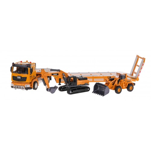 Construction Vehicle Set with Tow Truck