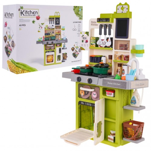 Kitchen Kitchenette with Light and Sound Function 63 pcs. Green