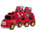 Set of Vehicles: Tow Truck + Fire Trucks