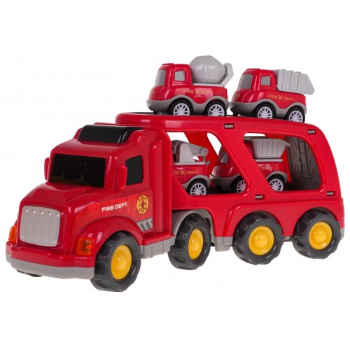 Set of Vehicles: Tow Truck + Fire Trucks