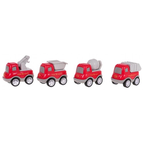 Set of Vehicles: Tow Truck + Fire Trucks