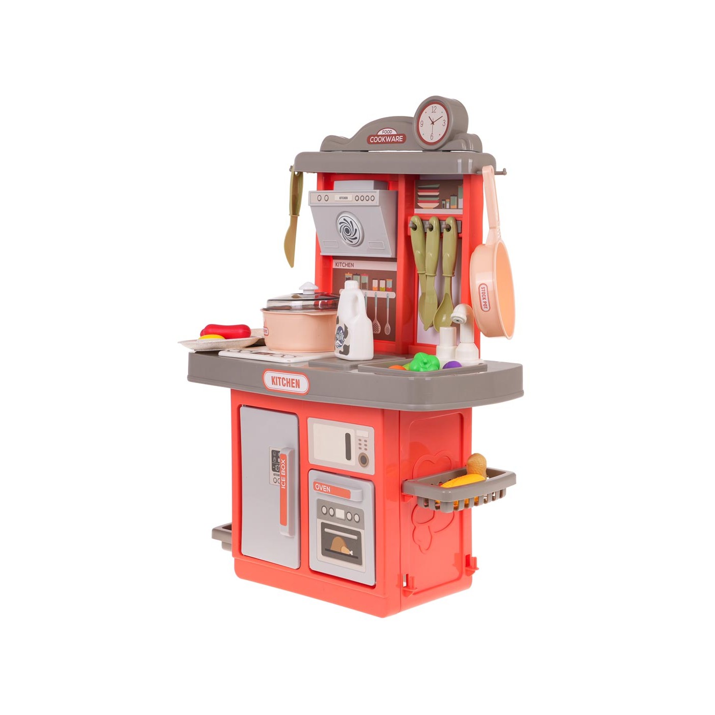 Kitchen Kitchenette with Sound Function 28 pcs. Pink