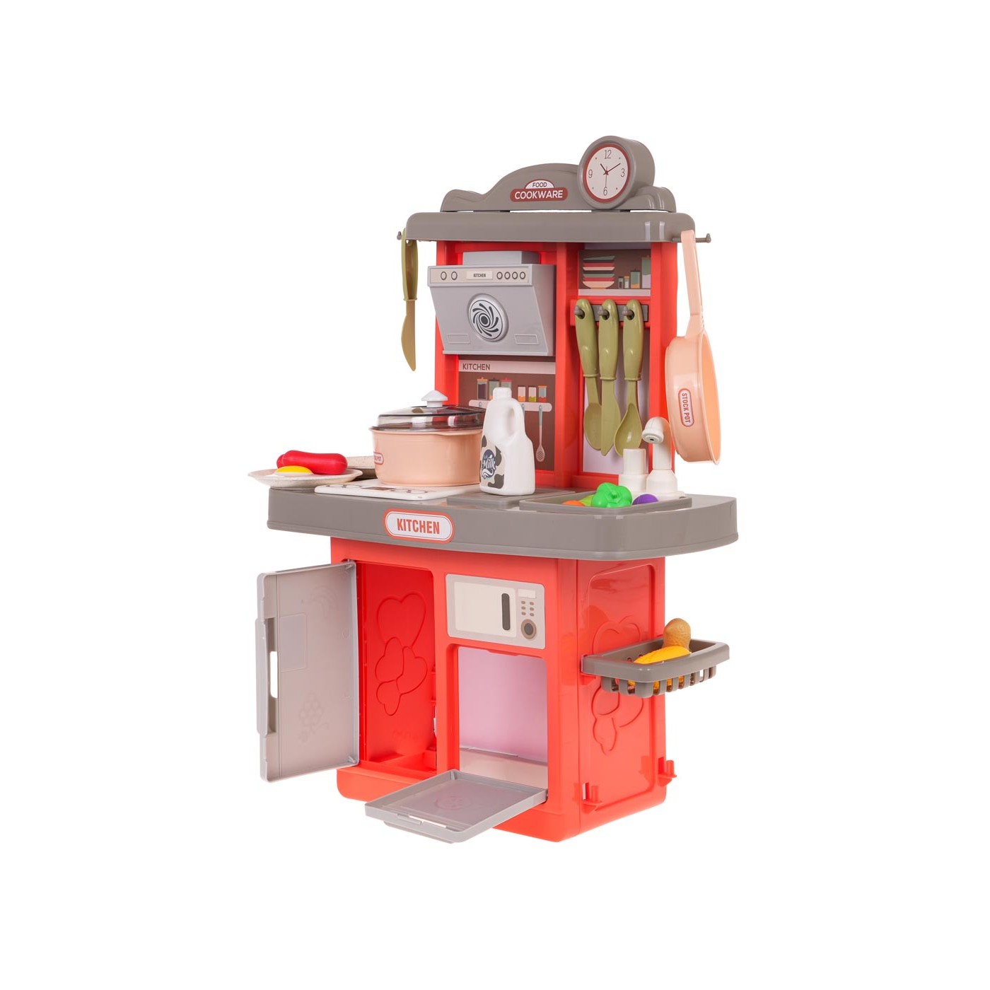 Kitchen Kitchenette with Sound Function 28 pcs. Pink