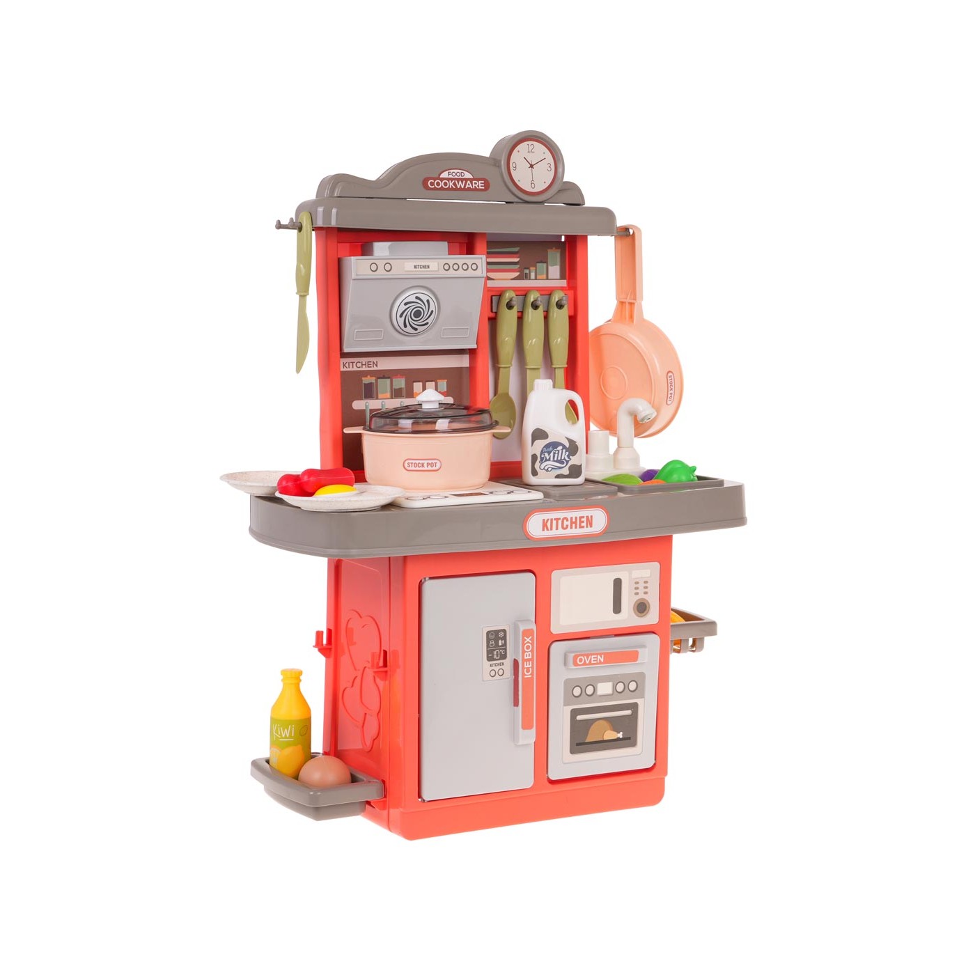 Kitchen Kitchenette with Sound Function 28 pcs. Pink