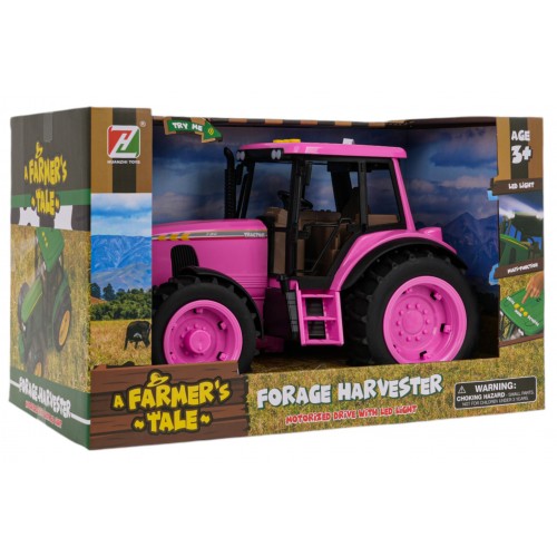 Pink Tractor with Lights and Sounds