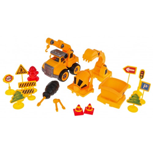 Construction Vehicles Set + Accessories