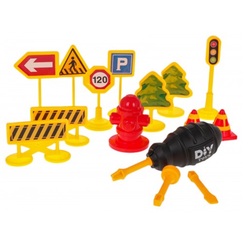 Construction Vehicles Set + Accessories