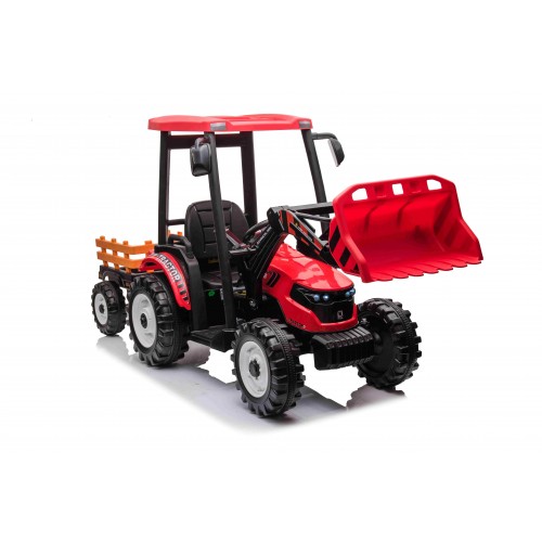 MEGA Tractor D68 Vehicle With Trailer Red