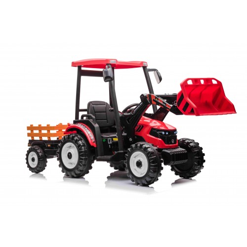 MEGA Tractor D68 Vehicle With Trailer Red