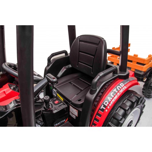 MEGA Tractor D68 Vehicle With Trailer Red