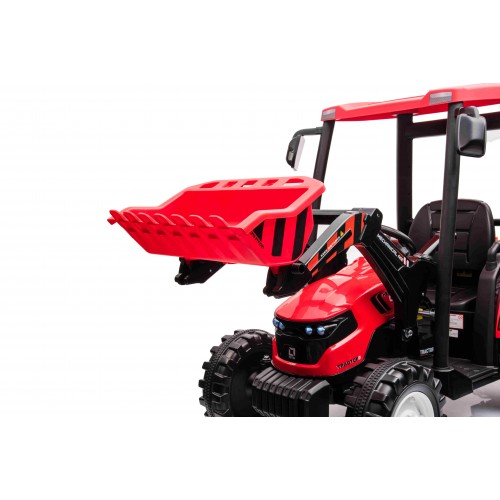 MEGA Tractor D68 Vehicle With Trailer Red