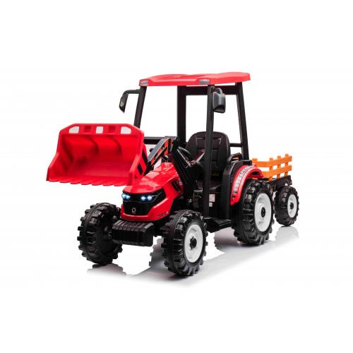 MEGA Tractor D68 Vehicle With Trailer Red
