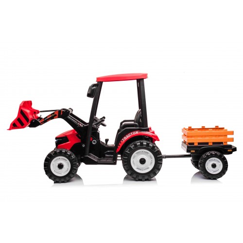 MEGA Tractor D68 Vehicle With Trailer Red