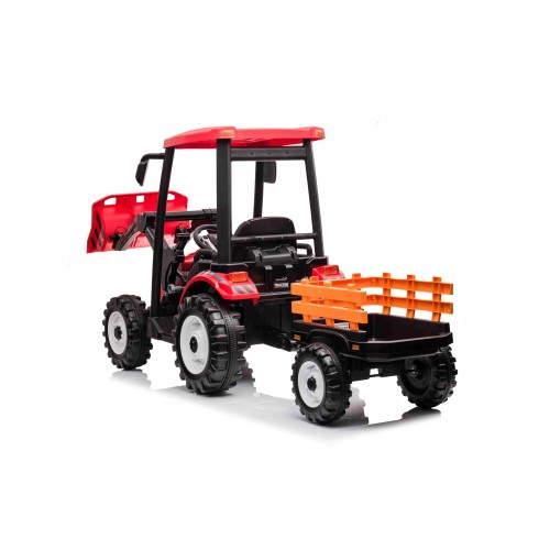 MEGA Tractor D68 Vehicle With Trailer Red