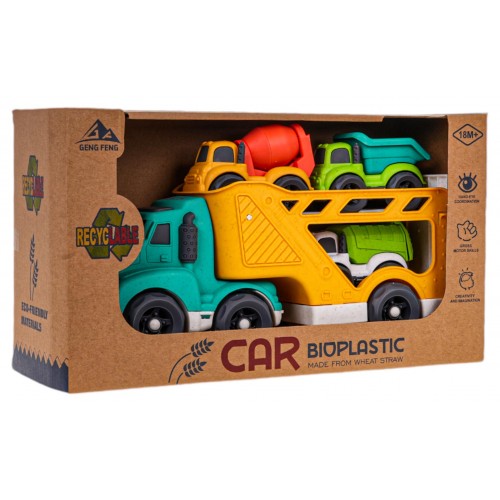 Set of ECO Vehicles Tow truck + Cars