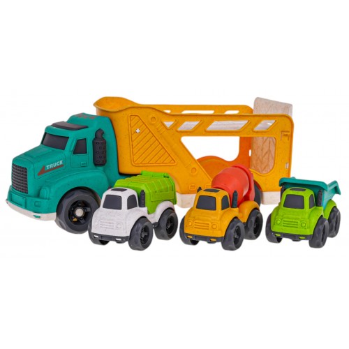 Set of ECO Vehicles Tow truck + Cars