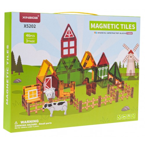 Magnetic Blocks Farm 46 pcs.