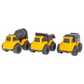 Set of Three Construction Vehicles