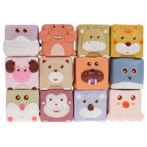 Set of Animal Sensory Cubes 12 pcs.