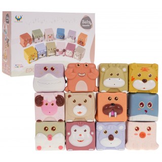 Set of Animal Sensory Cubes 12 pcs.