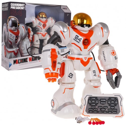 Multifunctional Orange White R/C Robot