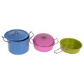 Metal Colored Pots + Accessories