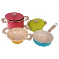 Set of Colorful Pots + Accessories