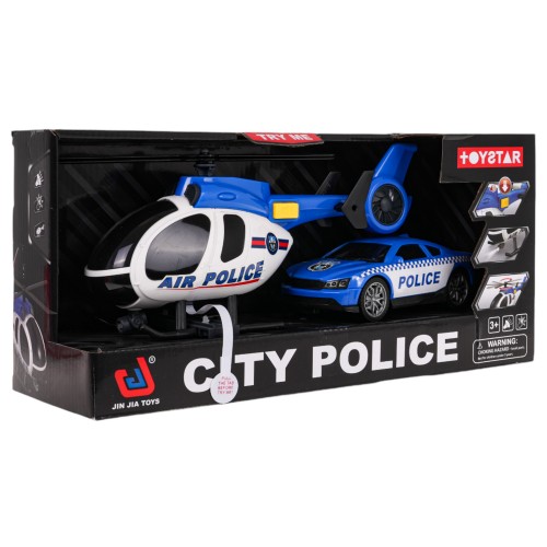 Helicopter + Police Car Set