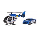 Helicopter + Police Car Set