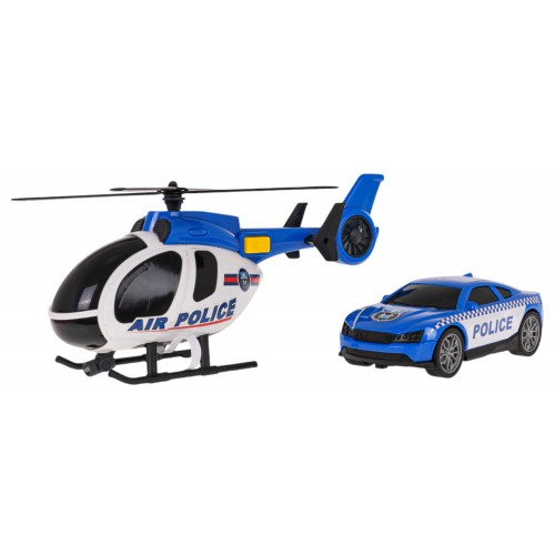 Helicopter + Police Car Set