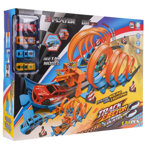 Extreme Race Track with Light and Sound Function 111pcs.