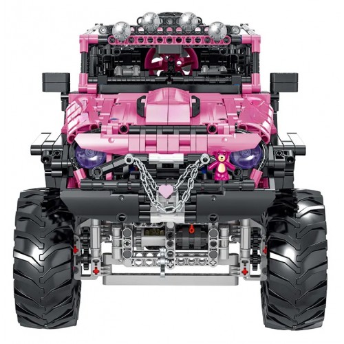 Set of Blocks Off-road Pink Car 2471pcs.