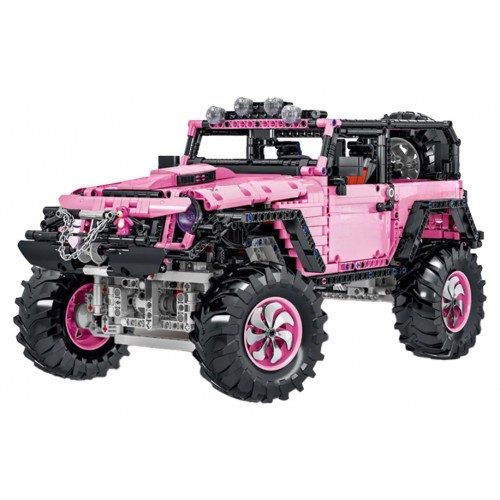 Set of Blocks Off-road Pink Car 2471pcs.