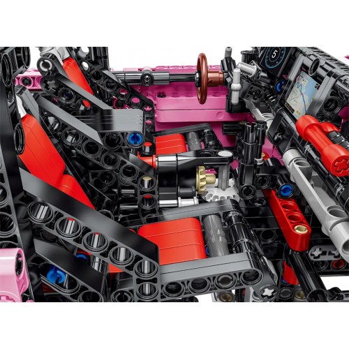 Set of Blocks Off-road Pink Car 2471pcs.