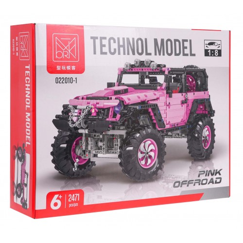 Set of Blocks Off-road Pink Car 2471pcs.