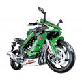 Sports Motorcycle Building Blocks Set Green 2304pcs.