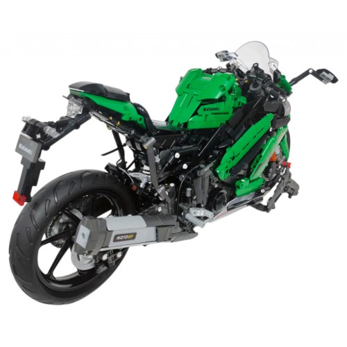 Sports Motorcycle Building Blocks Set Green 2304pcs.