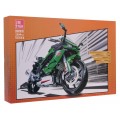 Sports Motorcycle Building Blocks Set Green 2304pcs.