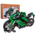 Sports Motorcycle Building Blocks Set Green 2304pcs.