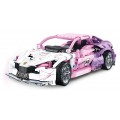 Pink Sports Car Building Blocks Set 652 pcs.