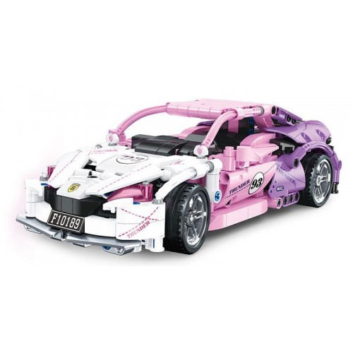 Pink Sports Car Building Blocks Set 652 pcs.