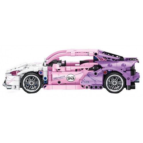 Pink Sports Car Building Blocks Set 652 pcs.