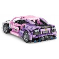 Pink Sports Car Building Blocks Set 652 pcs.