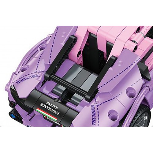 Pink Sports Car Building Blocks Set 652 pcs.