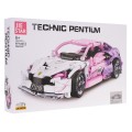 Pink Sports Car Building Blocks Set 652 pcs.