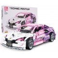 Pink Sports Car Building Blocks Set 652 pcs.